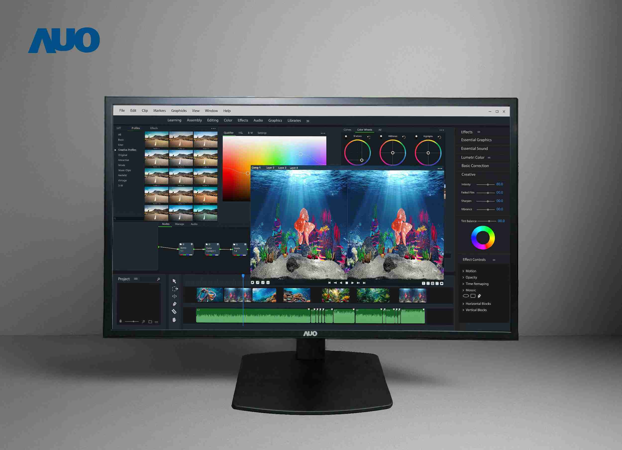 YAXIN111开发32吋2D/3D专业桌上型显示器，，，拥有8K4K超高分辨率，，并以低串扰算法优化3D显示效果，，，，搭载自动眼球追踪功能，，能实时调整3D图像，，，进行实时2D与3D无缝共存窗口，，，，提供图像设计工作者突破二维接口的崭新工作氛围与效率